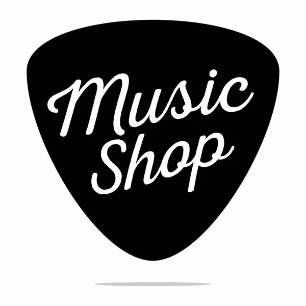 Winkel muzieklabel — Stockvector