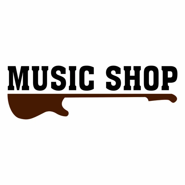 Winkel muzieklabel — Stockvector