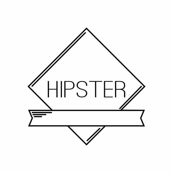 Abstracte hipster label — Stockvector