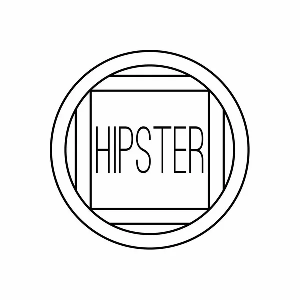 Soyut hipster etiket — Stok Vektör