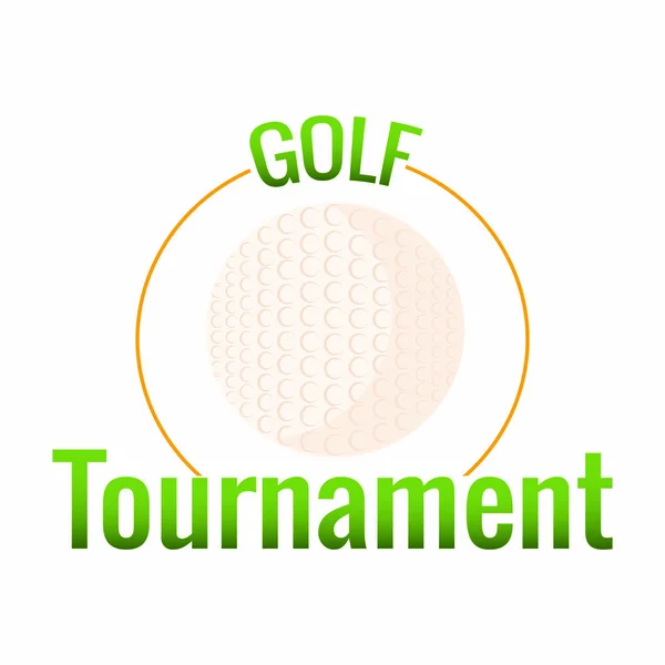 Etiqueta do torneio de golfe —  Vetores de Stock