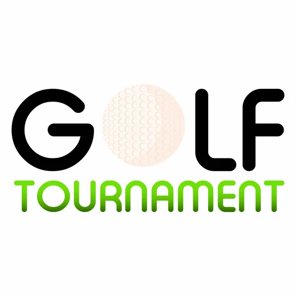 Étiquette tournoi de golf — Image vectorielle