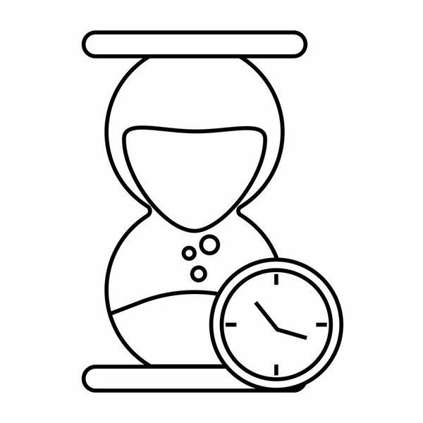 Objeto de reloj abstracto — Vector de stock