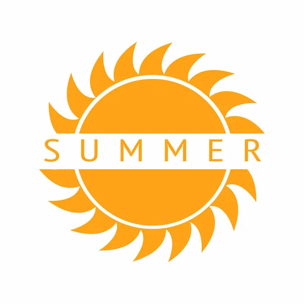 Αφηρημένη καλοκαίρι ετικέτα — Διανυσματικό Αρχείο