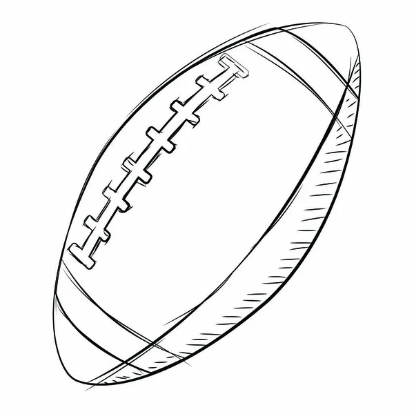 Esquisse balle sport — Image vectorielle