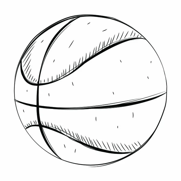 Sport bal schets — Stockvector