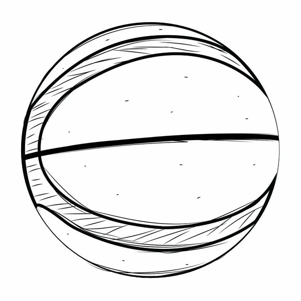 Schizzo palla sportiva — Vettoriale Stock