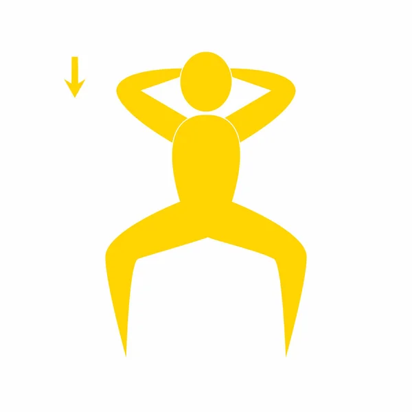 Abstrakta fitness person — Stock vektor