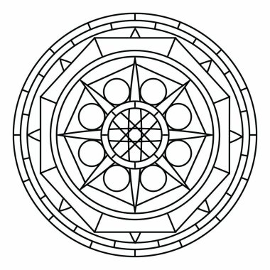 soyut şirin mandala