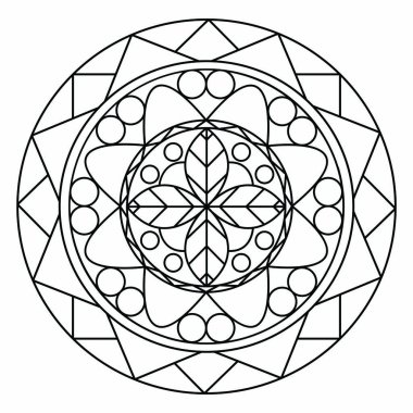 soyut şirin mandala