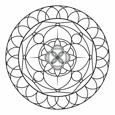 soyut şirin mandala