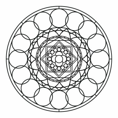 soyut şirin mandala