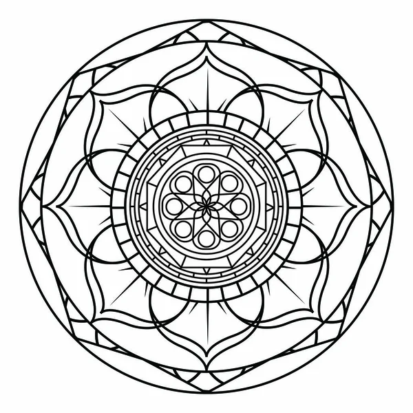 Mandala lindo abstracto — Vector de stock