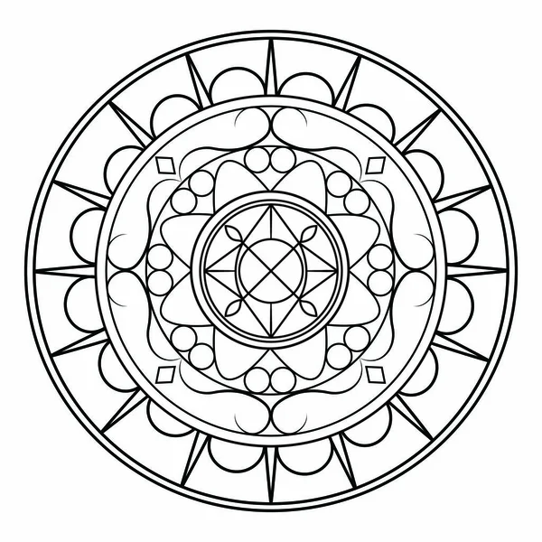 Absztrakt aranyos mandala — Stock Vector