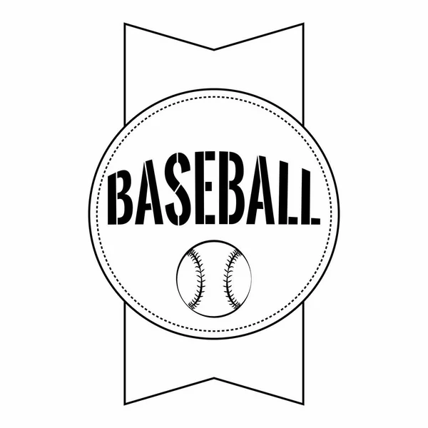 Анотація бейсбол етикетки — стоковий вектор