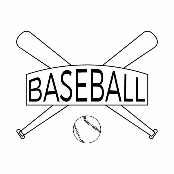 Label abstrait de baseball — Image vectorielle