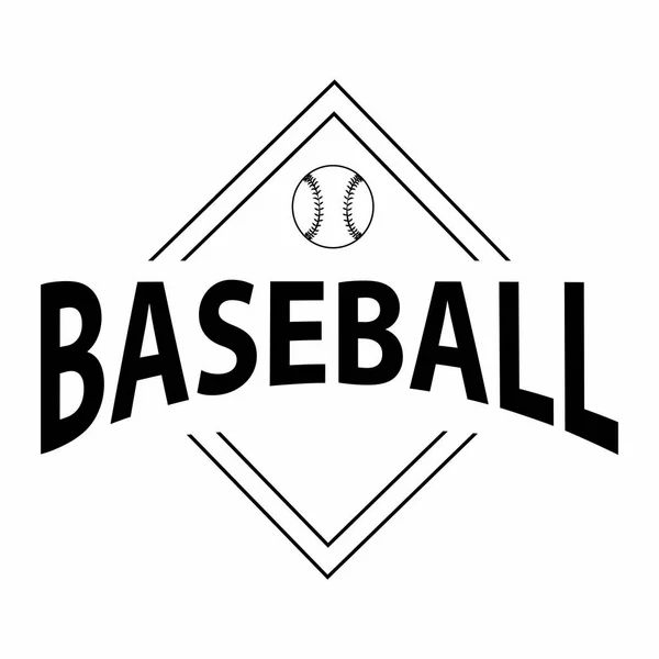 Abstrakta baseball etikett — Stock vektor