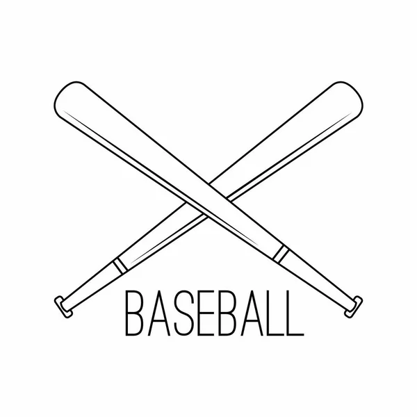 Abstrakta baseball etikett — Stock vektor