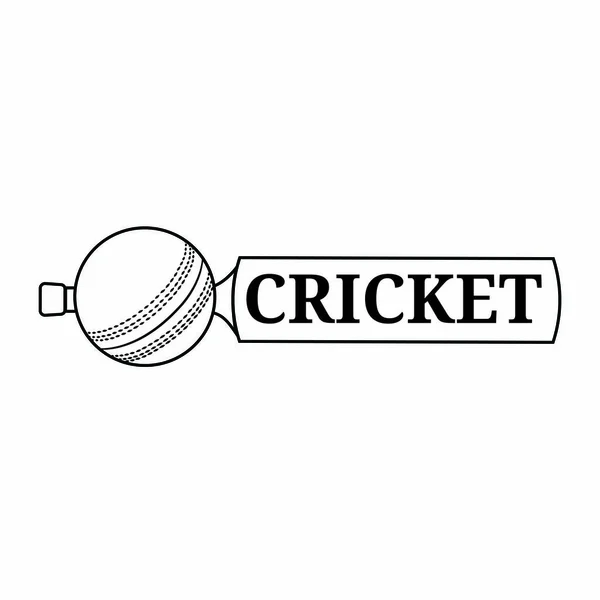 Resumen Etiqueta de cricket — Archivo Imágenes Vectoriales