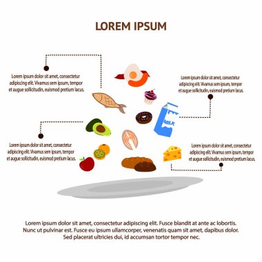 Gıda Infographic bacgkround