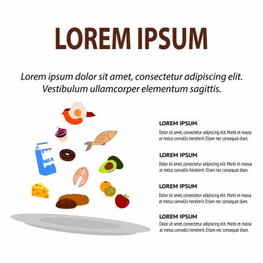 Gıda Infographic bacgkround