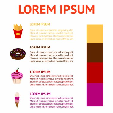 Gıda Infographic bacgkround