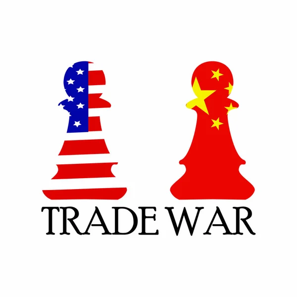 Εμπόριο πόλεμος φόντο — Διανυσματικό Αρχείο