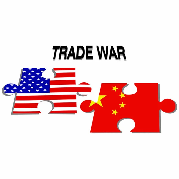 贸易战背景 — 图库矢量图片