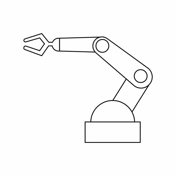 Μαύρο Και Άσπρο Ρομπότ Χέρι Σχεδιασμό Εικονογράφηση Διάνυσμα — Διανυσματικό Αρχείο