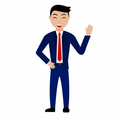 çizgi film iş adamı karakteri