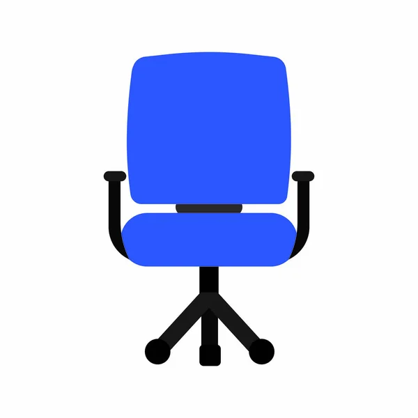 Icono Silla Azul Color Diseño Ilustración Vectorial — Archivo Imágenes Vectoriales