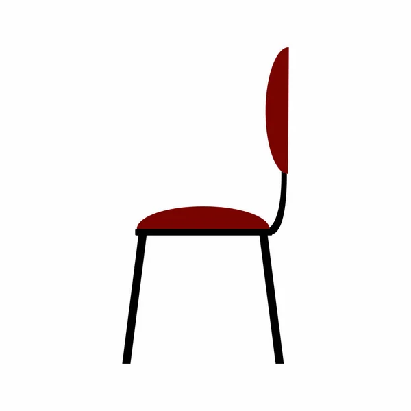 Czerwone krzesło ikona — Wektor stockowy