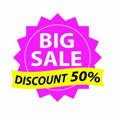 büyük bir indirim etiketi