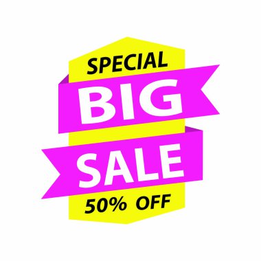 büyük bir indirim etiketi