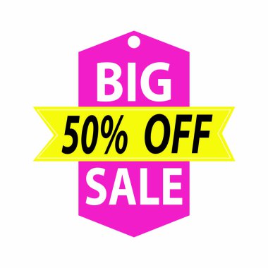 büyük bir indirim etiketi