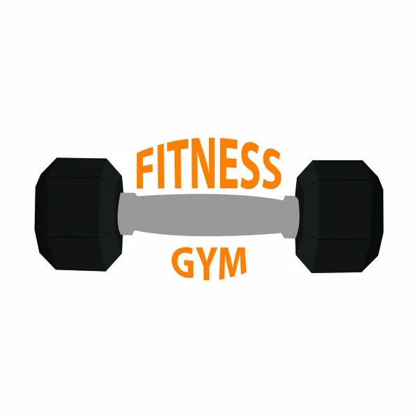 Sportschool fitness pictogram — Stockvector