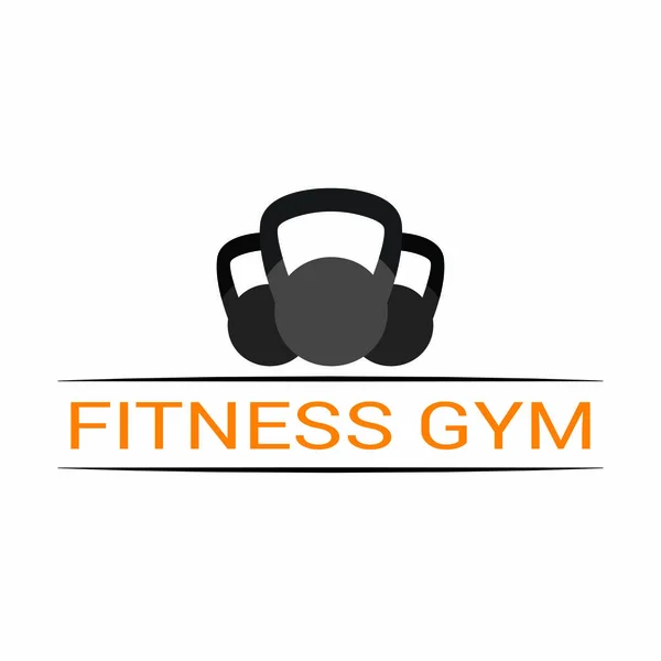 Gimnasio icono de fitness — Vector de stock