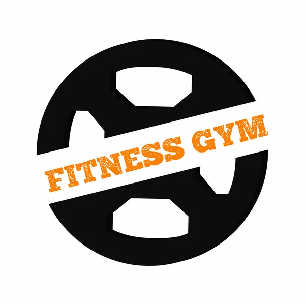 Gimnasio icono de fitness — Vector de stock