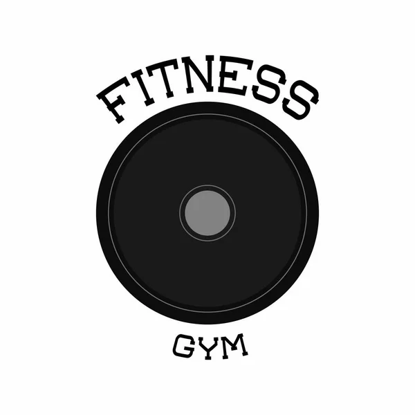 Gimnasio icono de fitness — Vector de stock