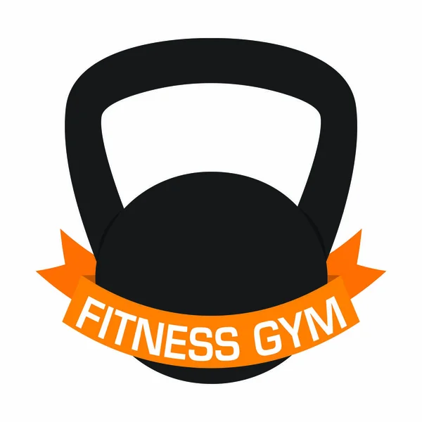 Gimnasio icono de fitness — Vector de stock