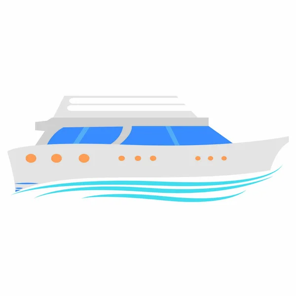 Side view of a vacation cruise — Stock Vector
