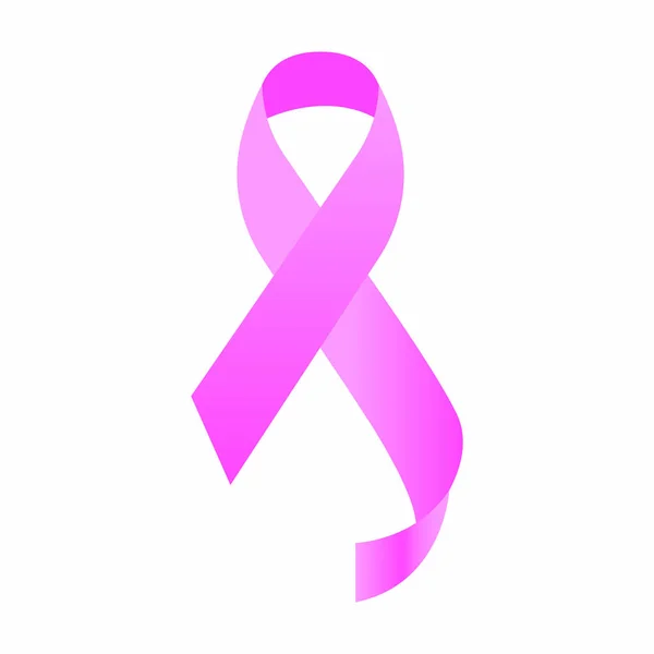 Brustkrebs-Schleife — Stockvektor