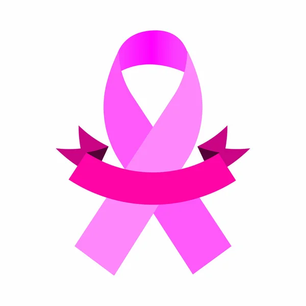 Ruban de cancer du sein — Image vectorielle