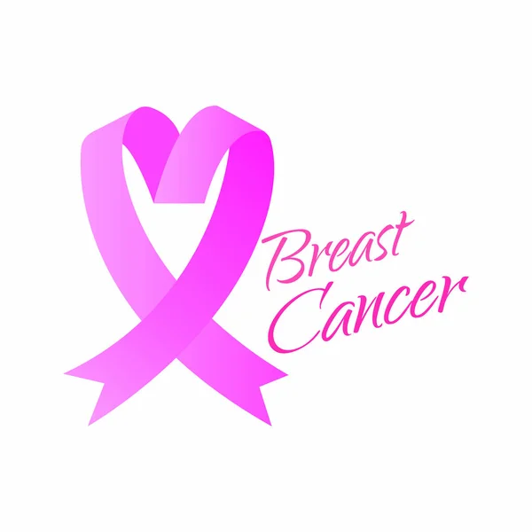 Ruban de cancer du sein — Image vectorielle