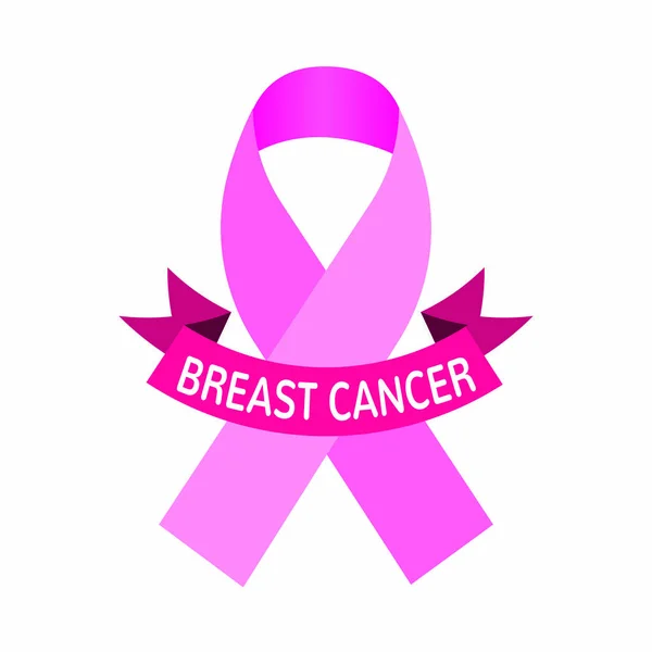 Breast cancer Ribbon — Stock Vector