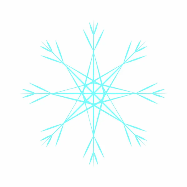 Χαριτωμένο μπλε snowflake — Διανυσματικό Αρχείο
