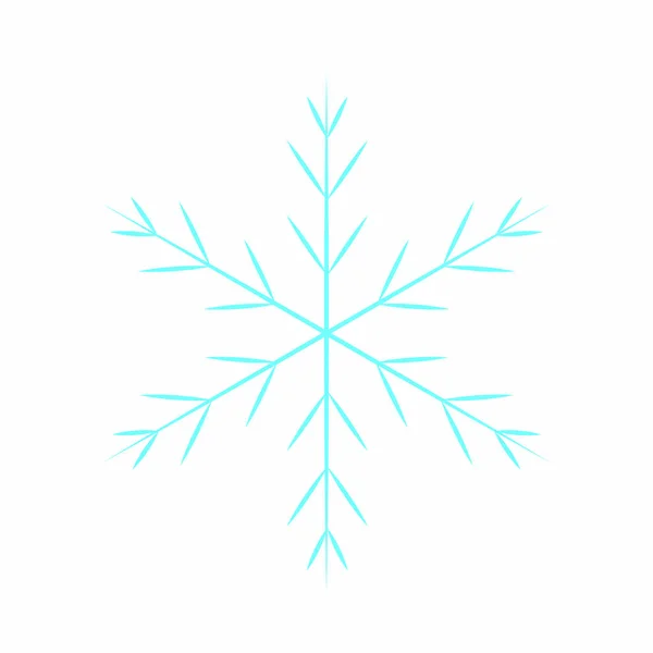 Cute blue snowflake — Stock Vector