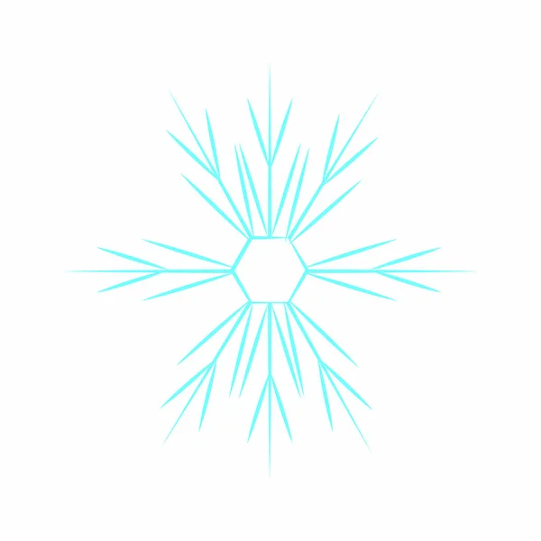 Niedliche blaue Schneeflocke — Stockvektor