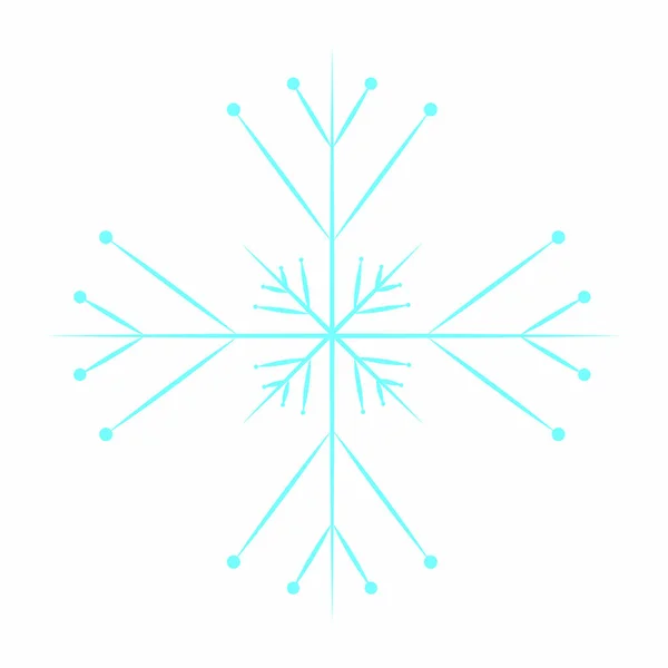 Cute blue snowflake — Stock Vector