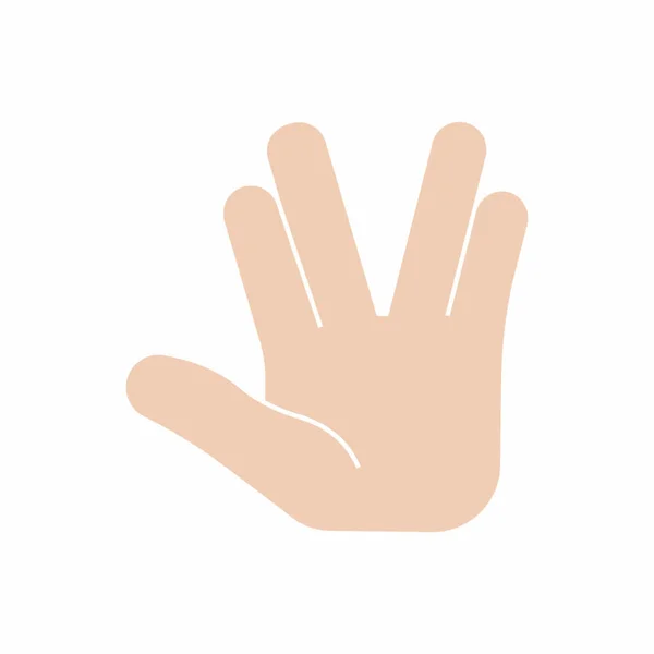 Abstrakter Ausdruck der Hand — Stockvektor